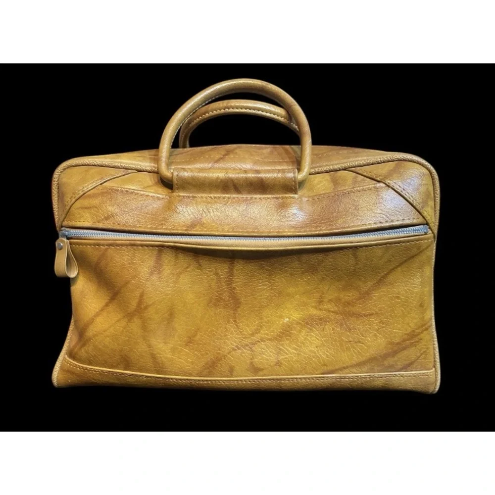 Vintage American Tourister Leather Men's Travel Bag / Carry-On-1970s